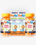 2x Magic Beans Orange 90s, 2x Multi-Vitamin Drops 25ML