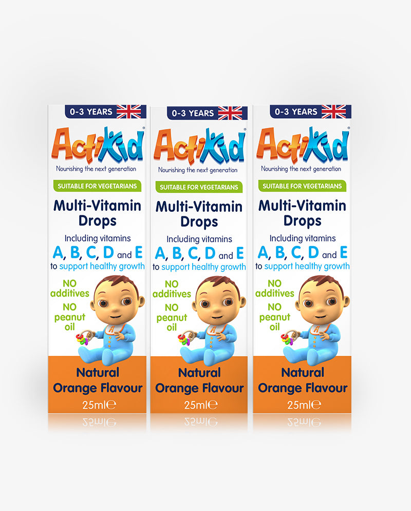 3x MultiVitamin Drops 25ML ActiKid