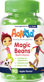 1x Magic Beans Apple Flavour 90, 1x Magic Beans Raspberry 90, 1x Vitamin D3 Drops 30ML