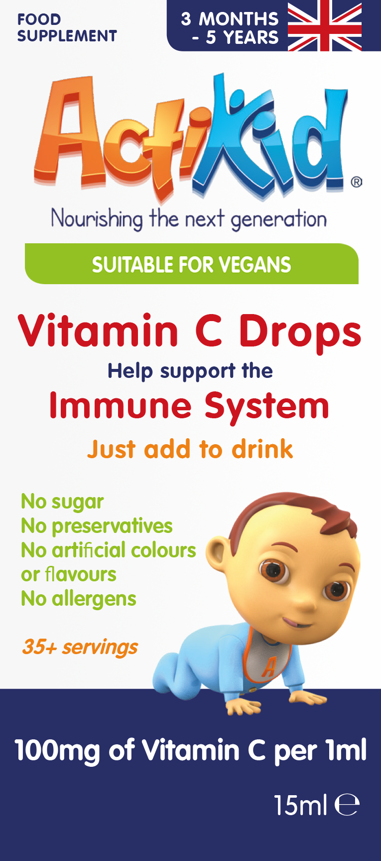 ActiKid® Vitamin C Drops 15ML Default Title ActiKid