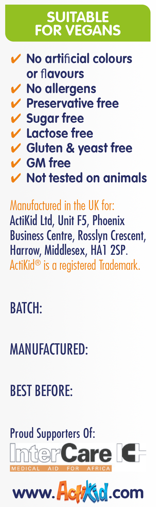 ActiKid® Vitamin C Drops 15ML Default Title ActiKid