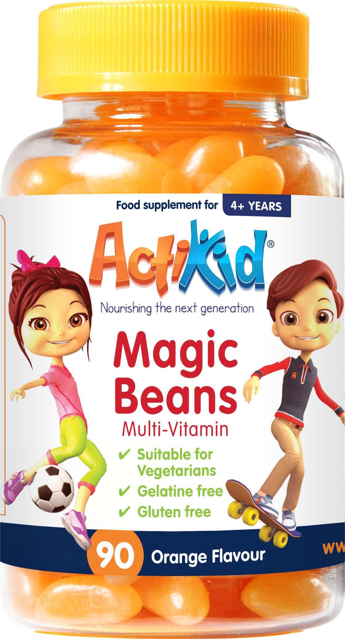 ActiKid® Magic Beans Multi-Vitamin Orange 90 | ActiKid