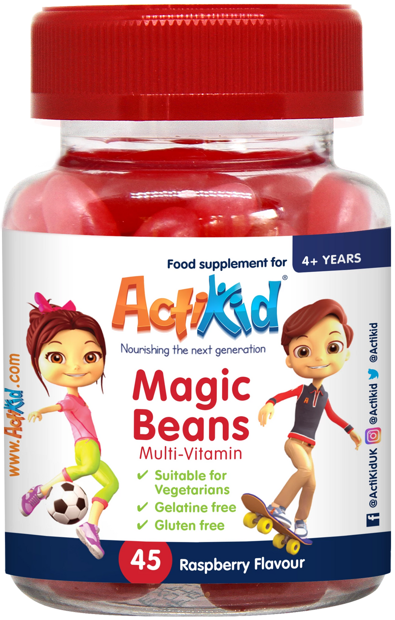 ActiKid® Magic Beans MultiVitamin Raspberry 45 ActiKid